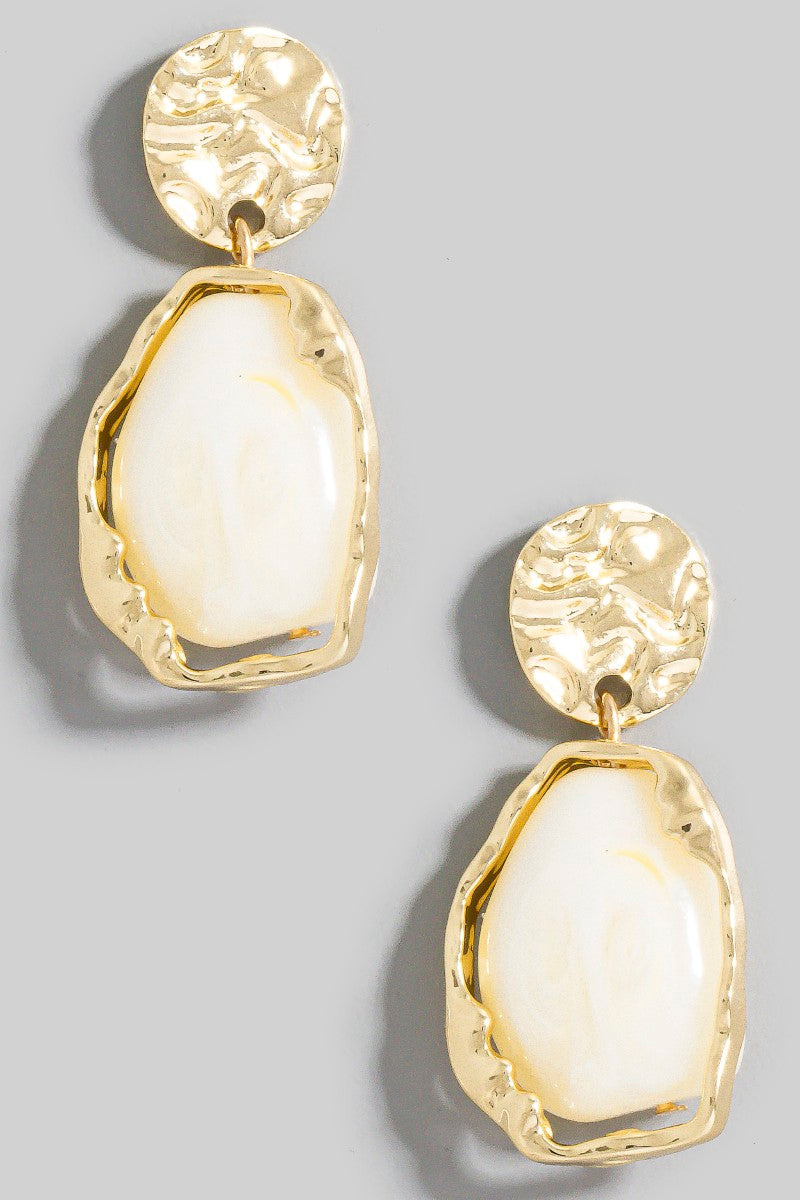 2CUTE 2DANGLE EARRINGS IVORY