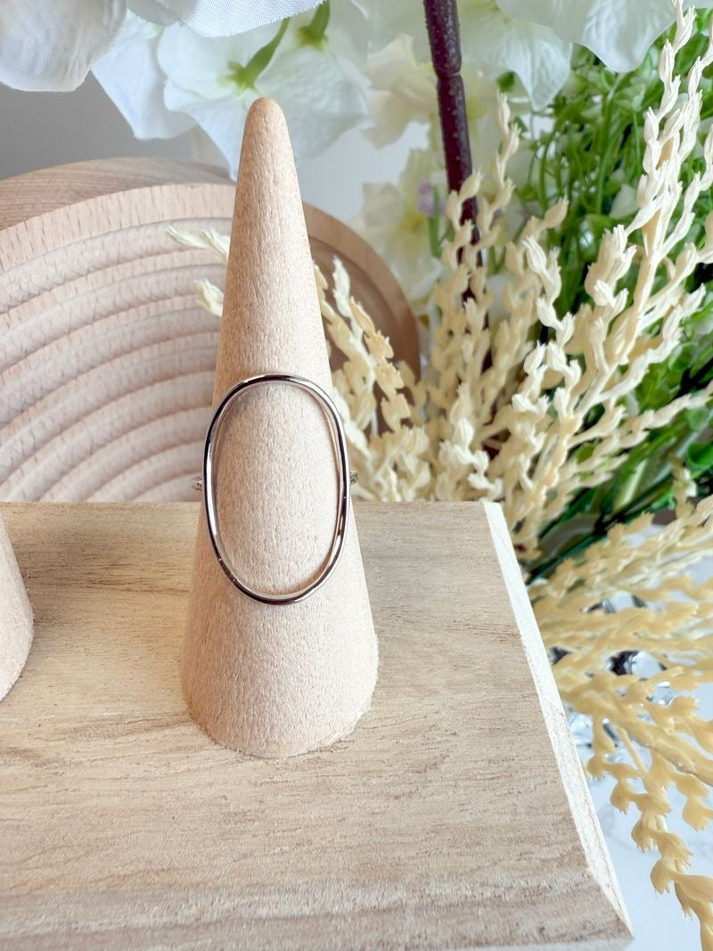 OPEN HALO SILVER RING