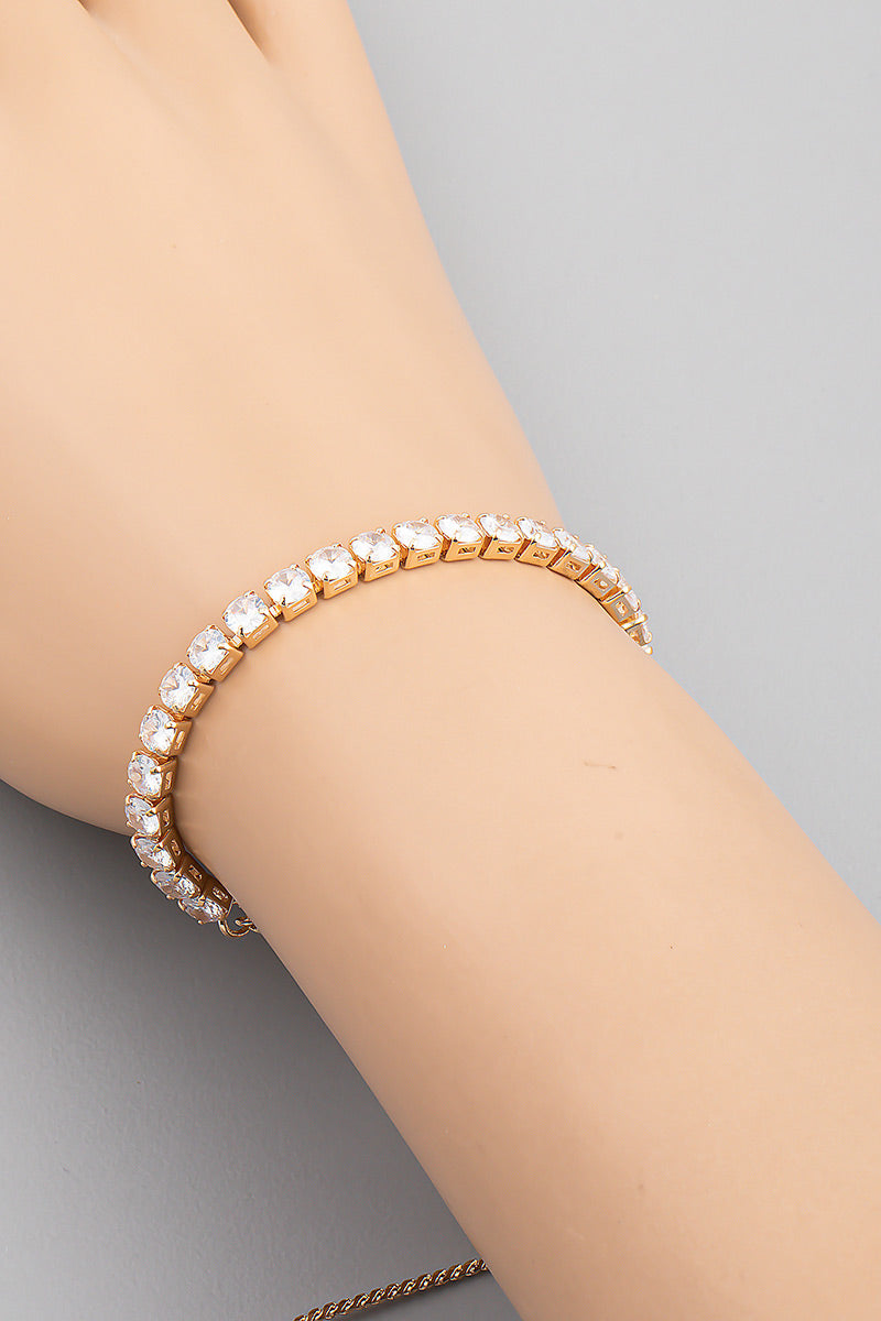 GOLD RHINESTONE BRACELET