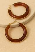 ACRYLIC HOOP EARRINGS