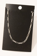 SILVER DIPPED CHAIN NECKLACE