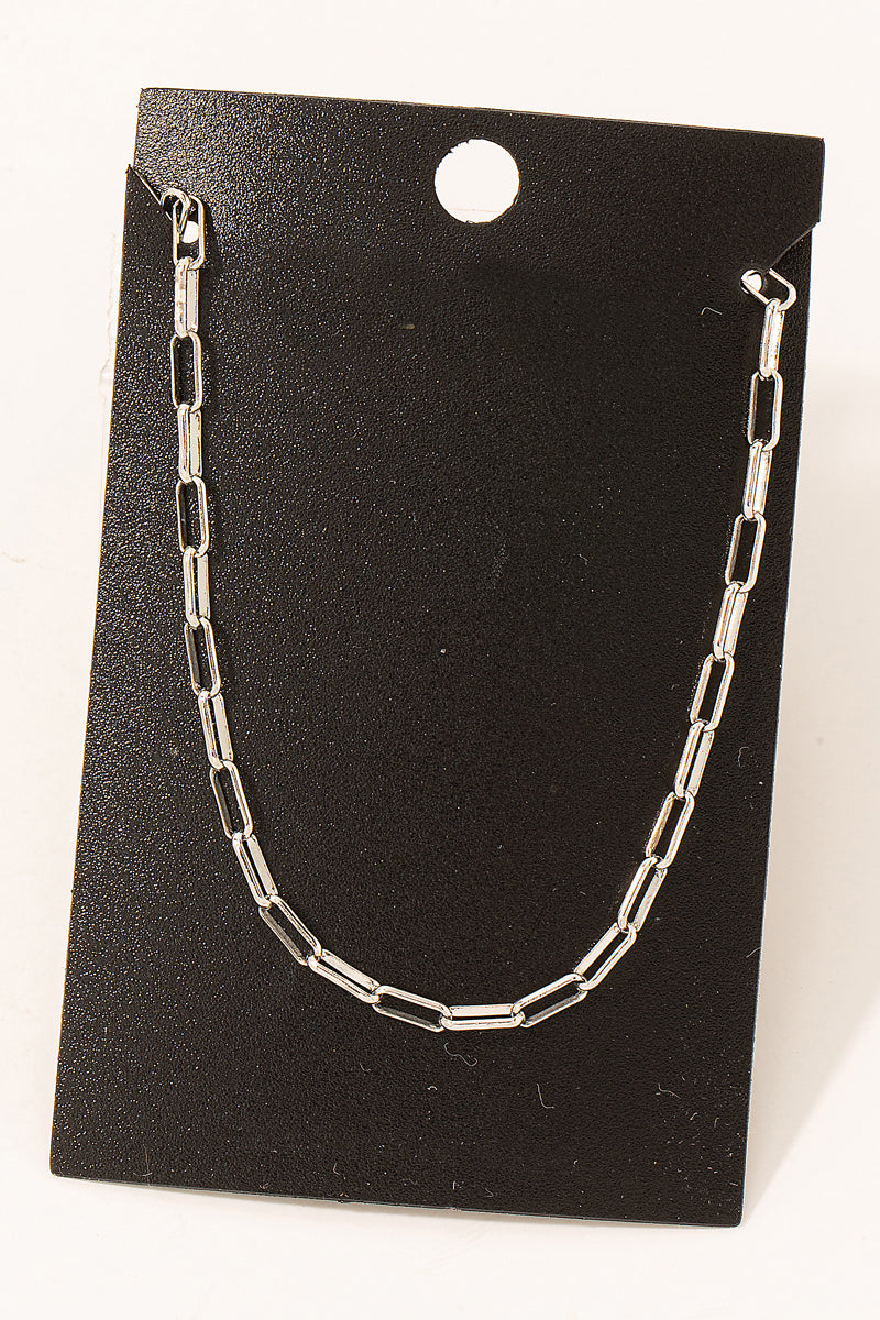 SILVER DIPPED CHAIN NECKLACE