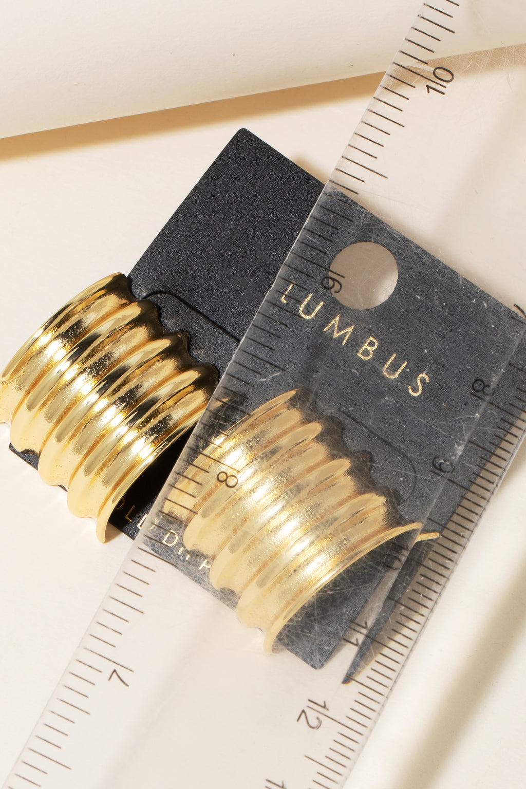 GOLD DIPPED CHUNKY EARRINGS