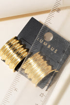 GOLD DIPPED CHUNKY EARRINGS