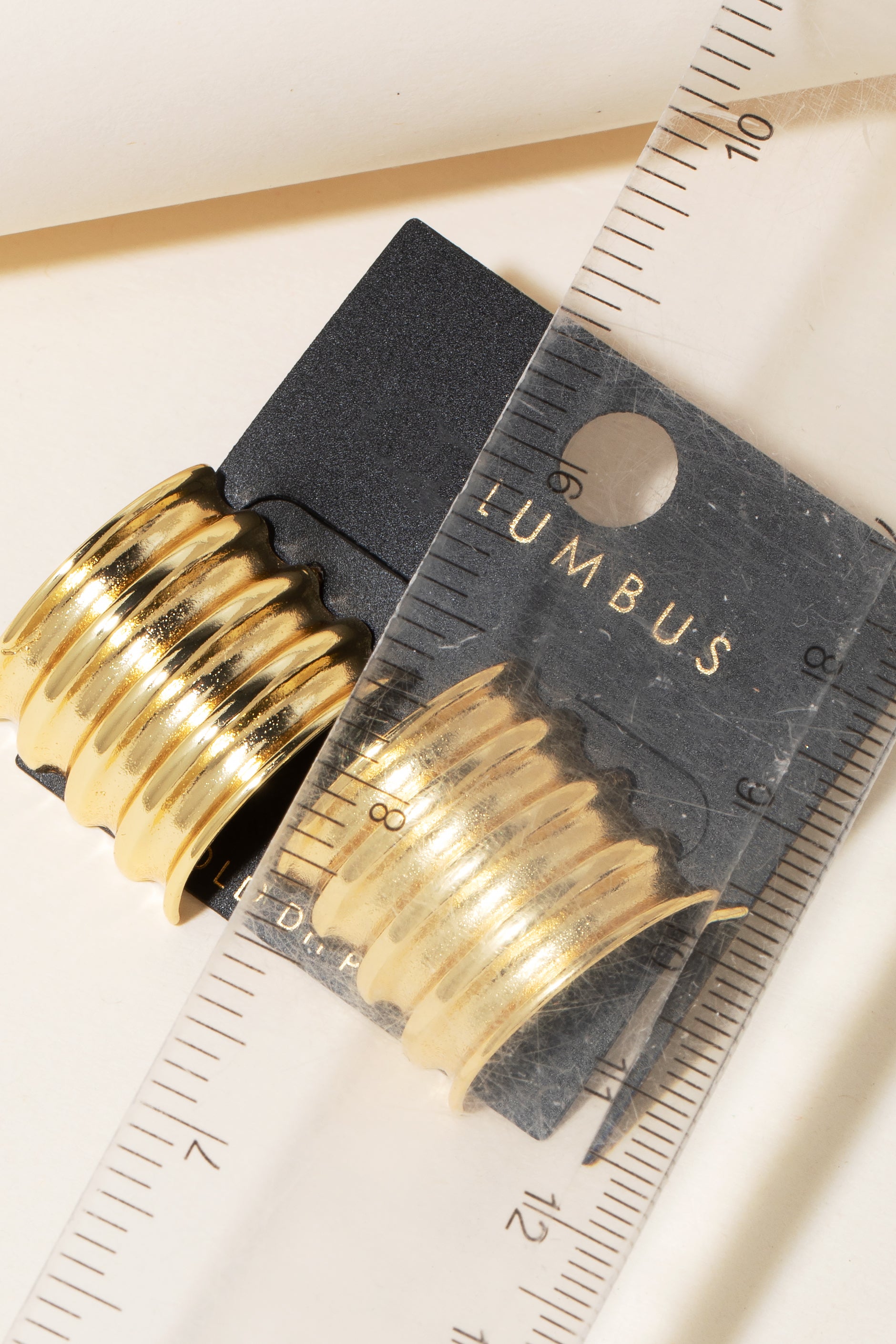 GOLD DIPPED CHUNKY EARRINGS