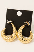GOLD DIPPED HOOP EARRINGS