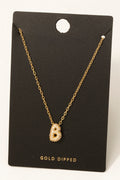 LETTER B GOLD DIPPED NECKLACE