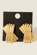 GOLD DIPPED CHUNKY EARRINGS