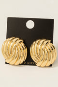 GOLD DIPPED CHUNKY EARRINGS