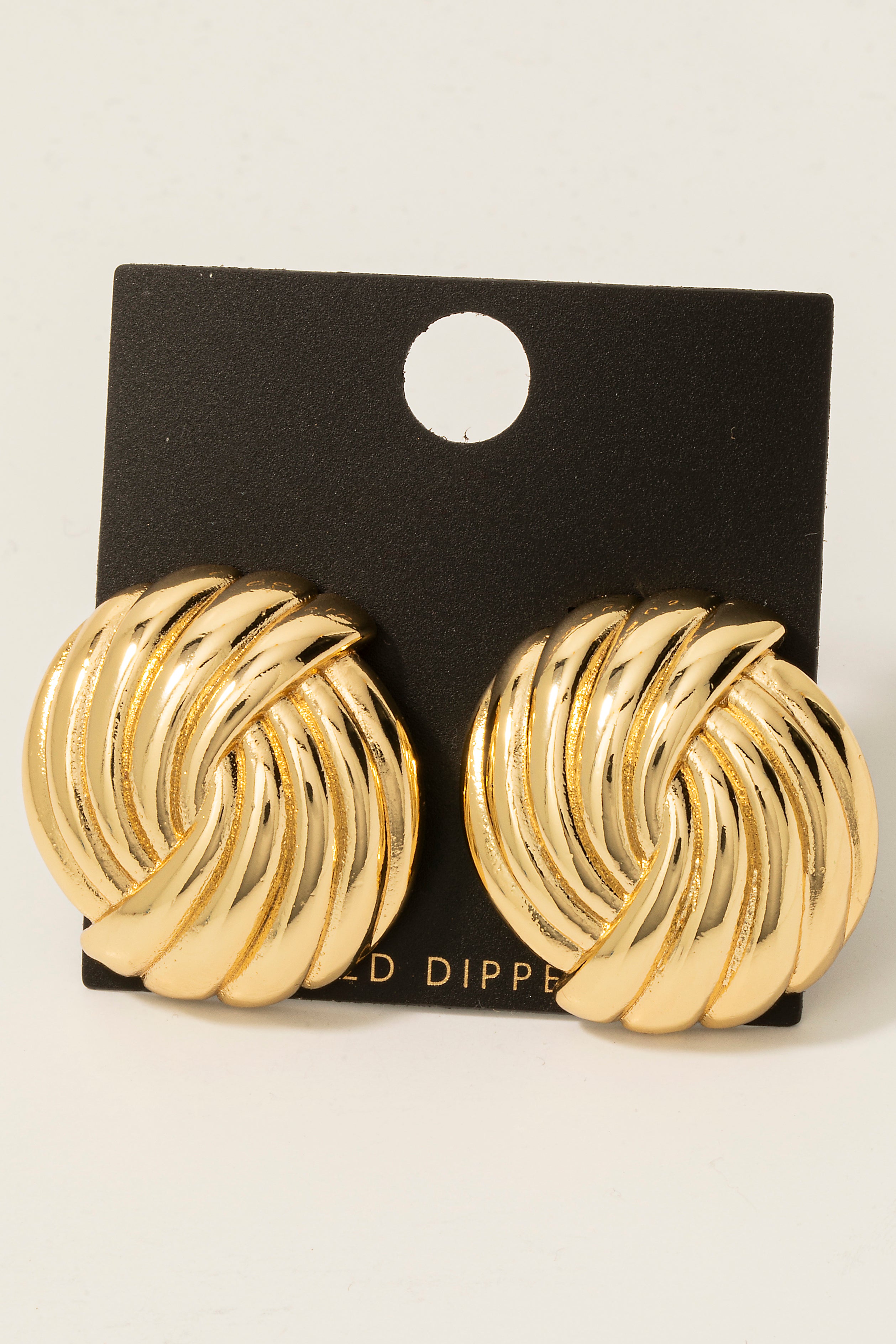 GOLD DIPPED CHUNKY EARRINGS
