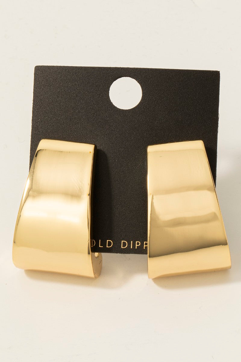 GOLD DIPPED CHUNKY EARRINGS