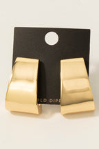 GOLD DIPPED CHUNKY EARRINGS