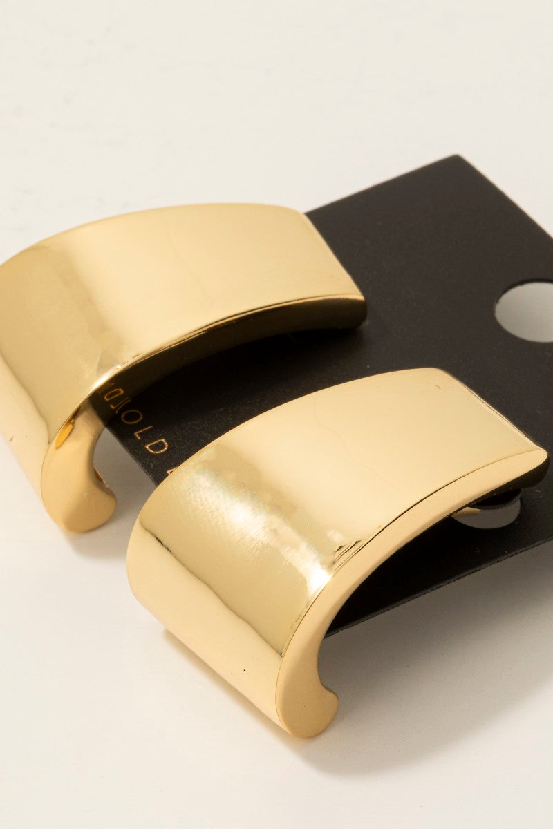 GOLD DIPPED CHUNKY EARRINGS