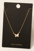 BUTTERFLY GOLD DIPPED NECKLACE