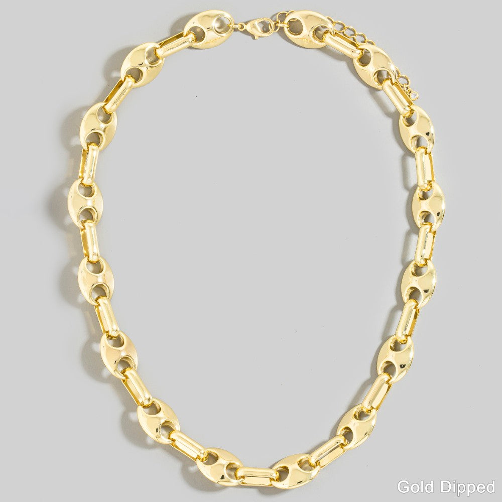 GOLD DIPPED LINK NECKLACE