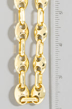 GOLD DIPPED LINK NECKLACE