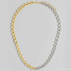 TWO TONE LINK NECKLACE