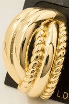 GOLD DIPPED CHUNKY EARRINGS