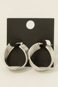 SILVER HOOP EARRINGS