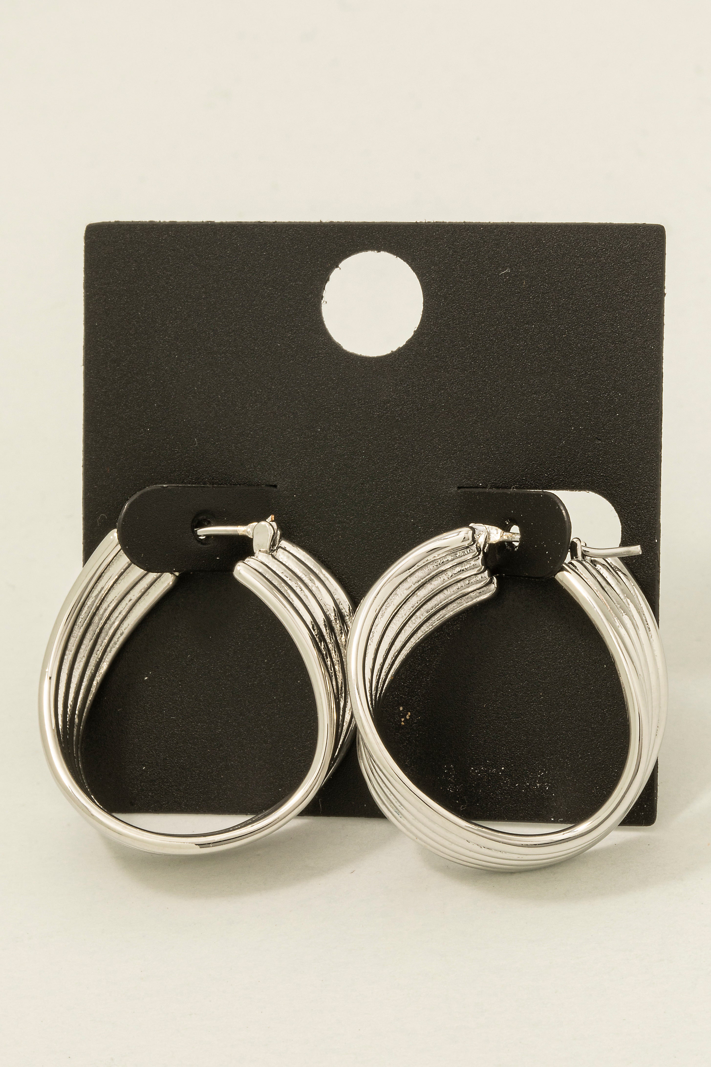 SILVER HOOP EARRINGS