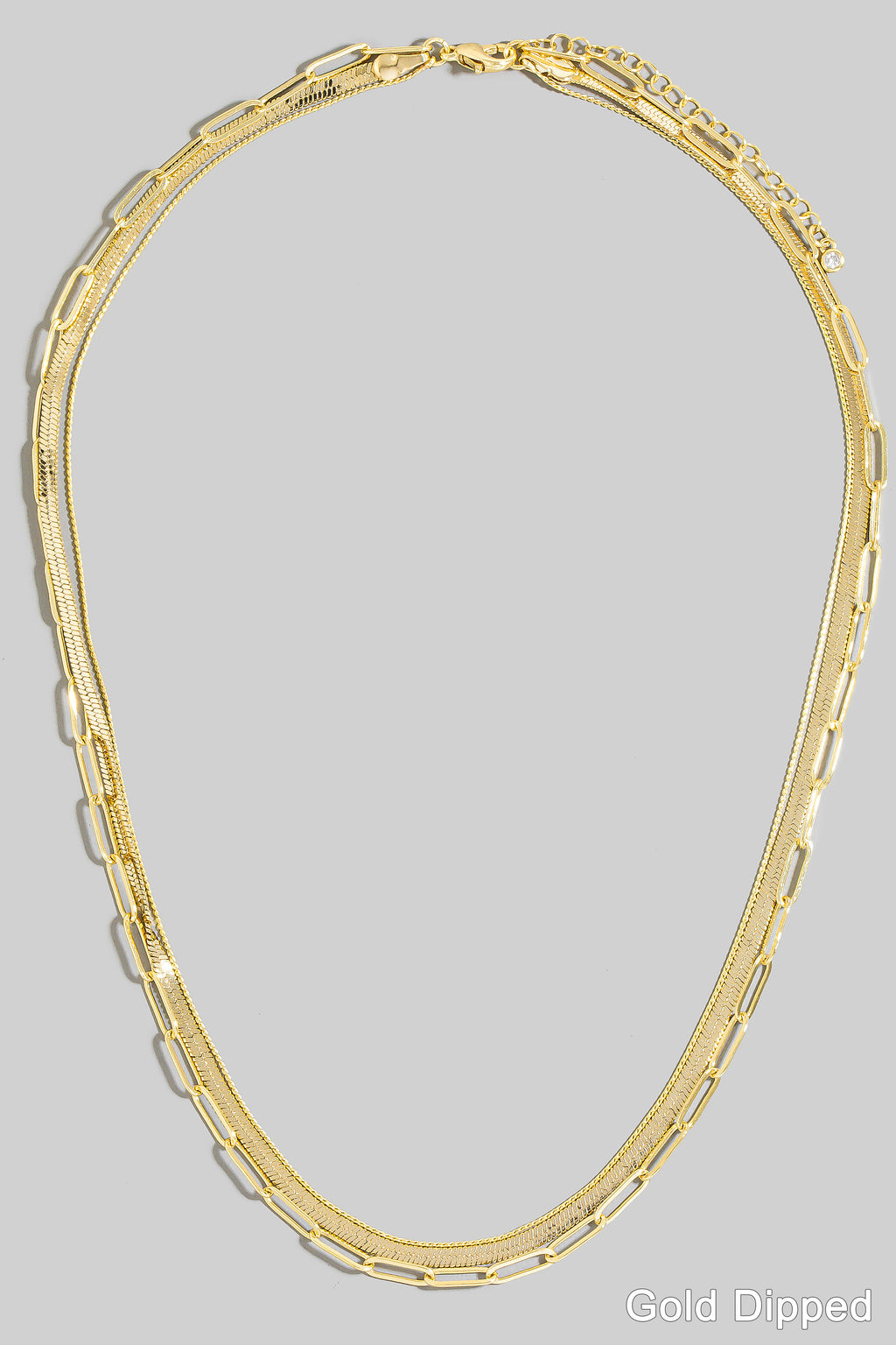 LAYERED GOLD DIPPED NECKLACE