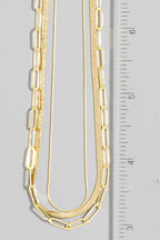 LAYERED GOLD DIPPED NECKLACE