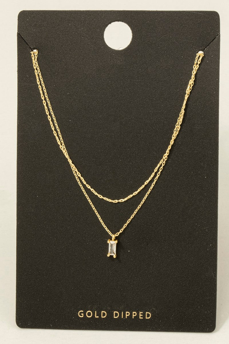 LAYERED GOLD DIPPED NECKLACE