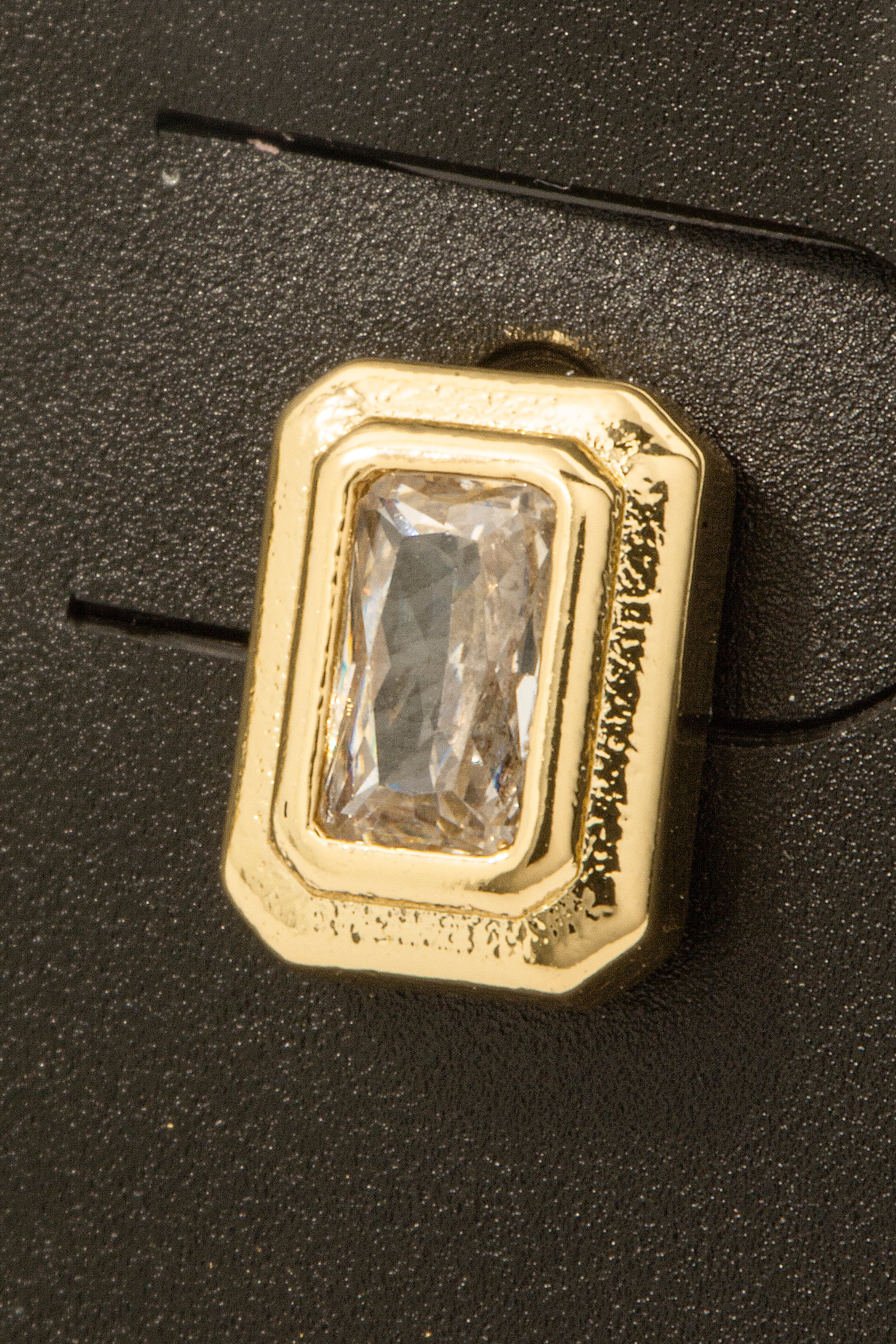 RHINESTONE GOLD DIPPED EARRINGS