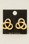 CHUNKY  GOLD DIPPED EARRINGS