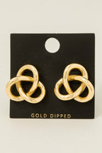 CHUNKY  GOLD DIPPED EARRINGS
