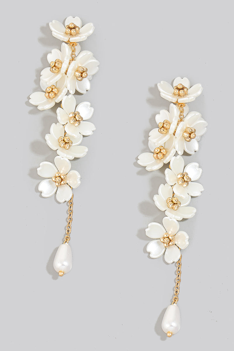 ONLY FLOWERS DANGLE EARRINGS