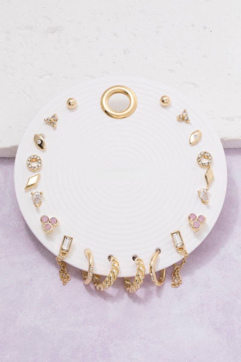 1O PAIR ON THE GO EARRING SET