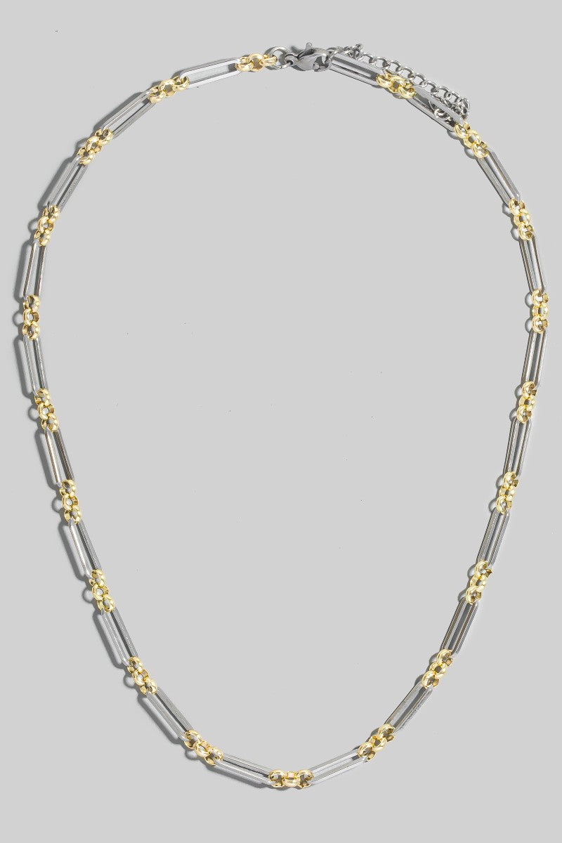 TWO TONE GOLD DIPPED NECKLACE