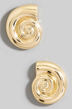 GOLD SHELL EARRINGS