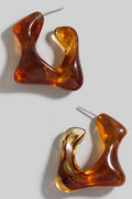 ACRYLIC HOOP EARRINGS
