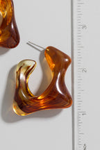 ACRYLIC HOOP EARRINGS