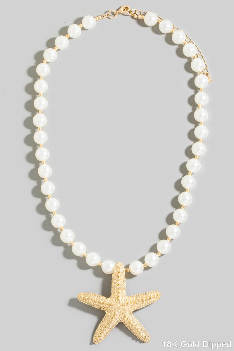STARFISH PEARL NECKLACE