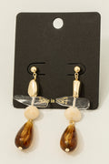 MARBLE ACRYLIC DANGLE EARRINGS