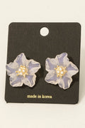FLOWER ACRYLIC EARRINGS