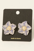 FLOWER ACRYLIC EARRINGS