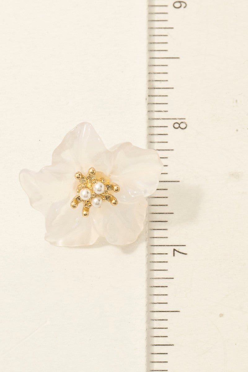 FLOWER ACRYLIC EARRINGS