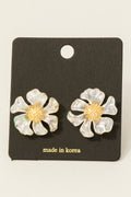 FLOWER ACRYLIC EARRINGS
