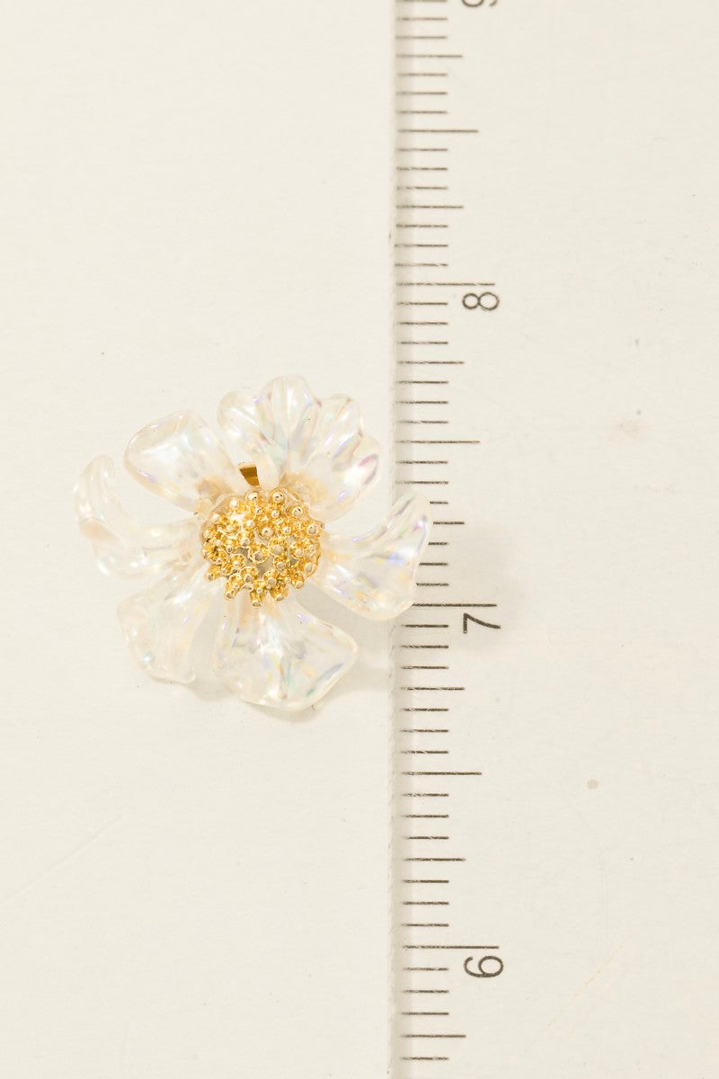 FLOWER ACRYLIC EARRINGS