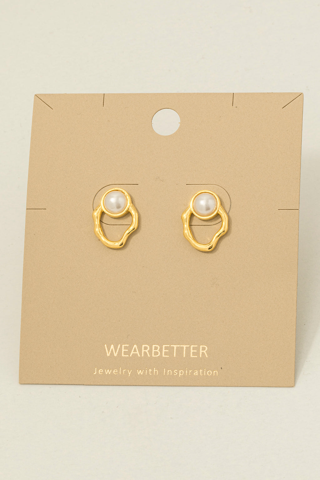 PEARL GOLD DANGLE EARRINGS