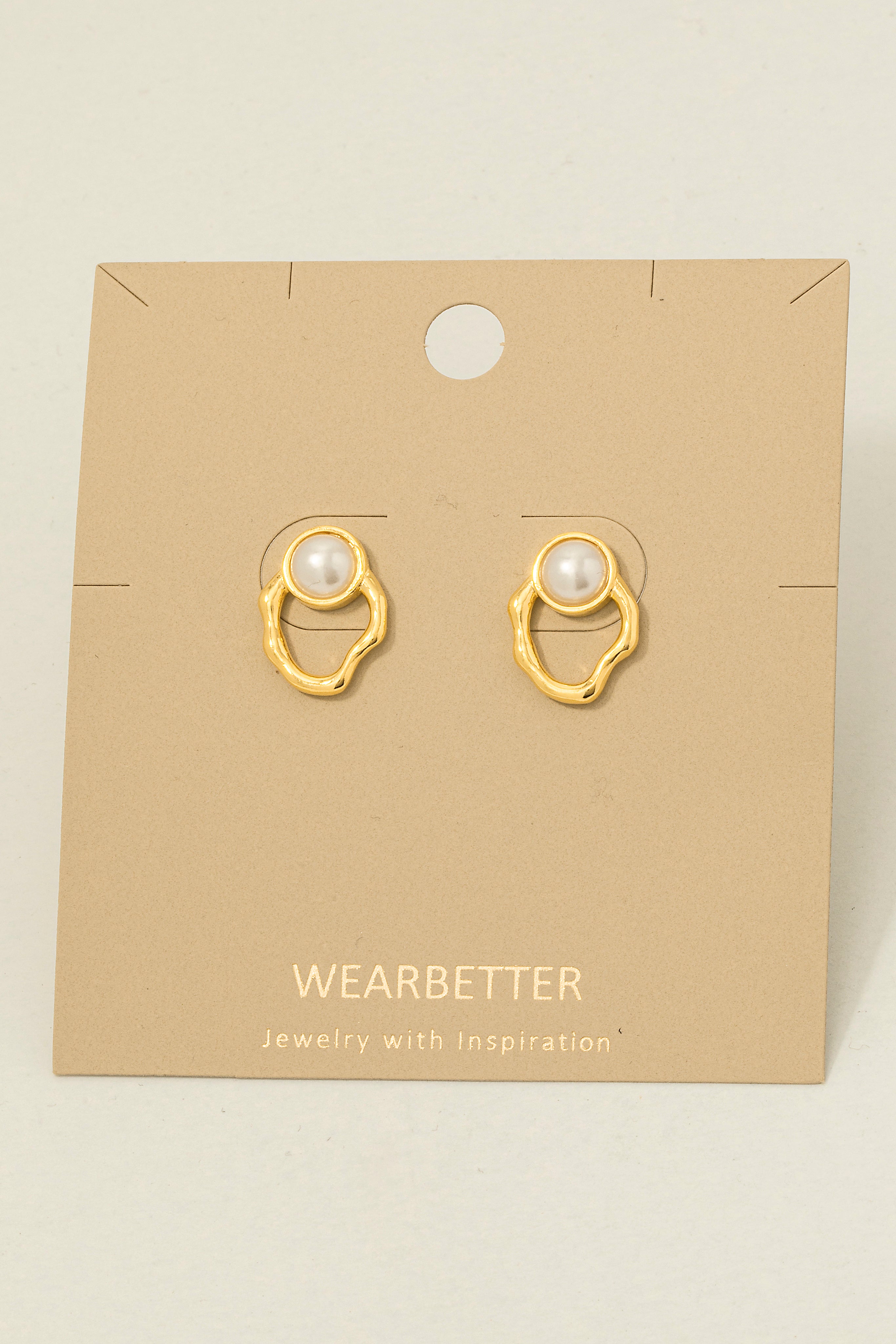 PEARL GOLD DANGLE EARRINGS