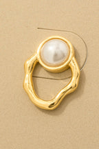 PEARL GOLD DANGLE EARRINGS