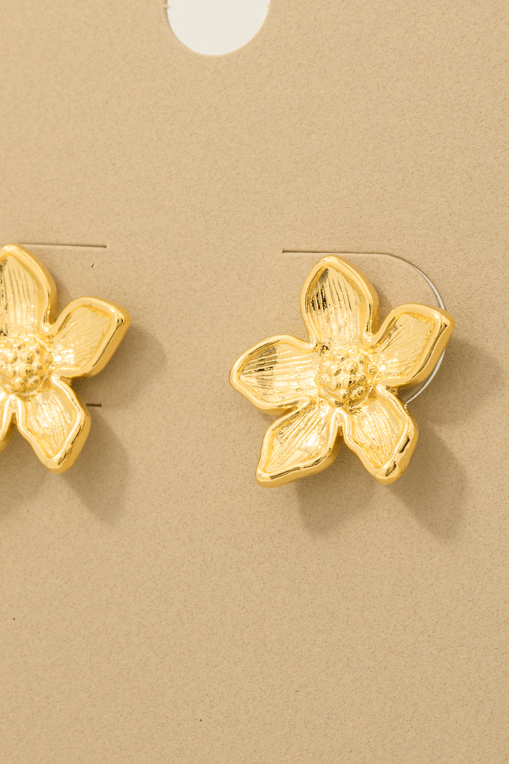 GOLD FLOWER  EARRINGS