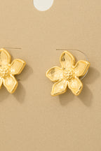GOLD FLOWER  EARRINGS