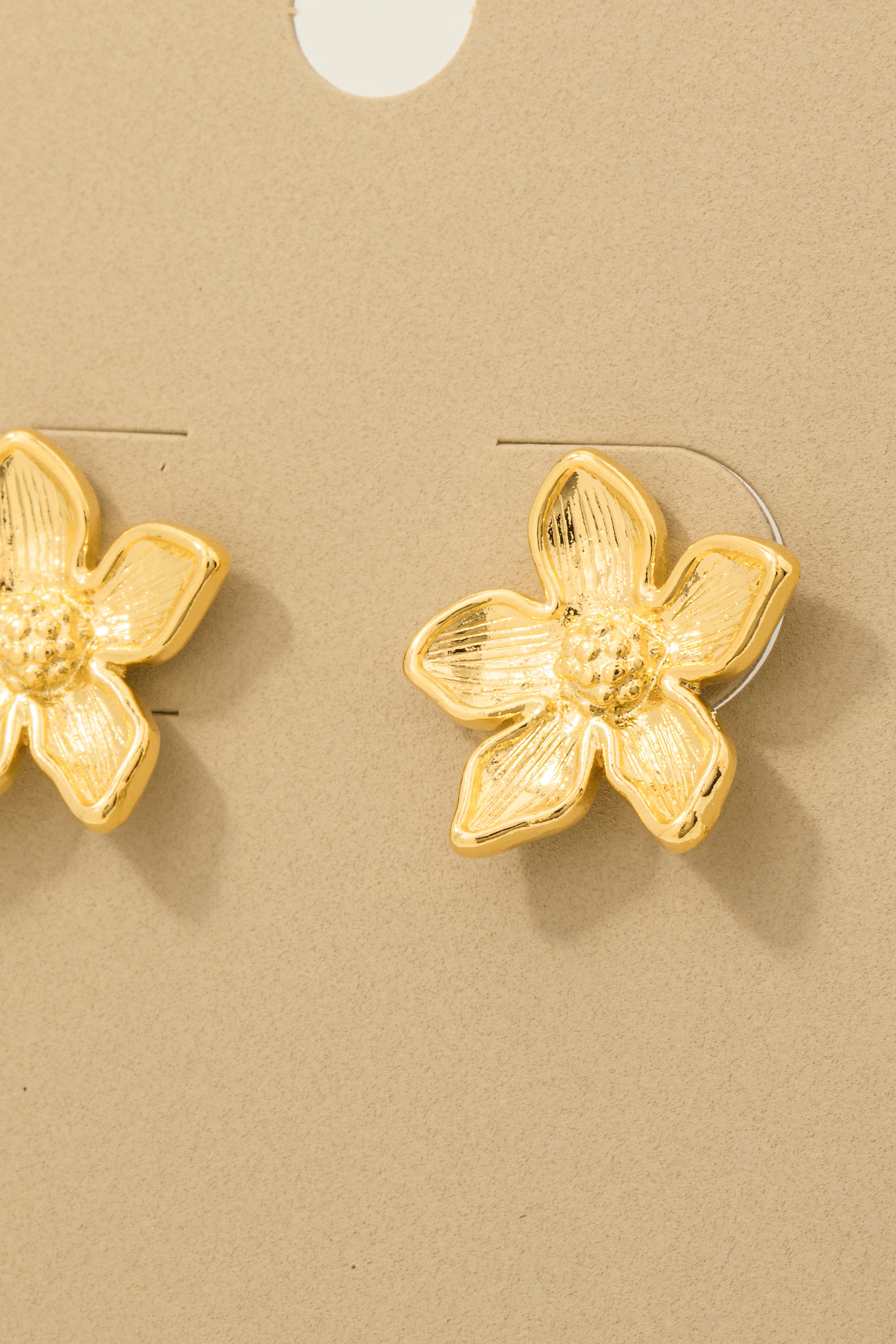 GOLD FLOWER  EARRINGS