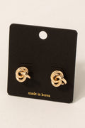 GOLD KNOT EARRINGS